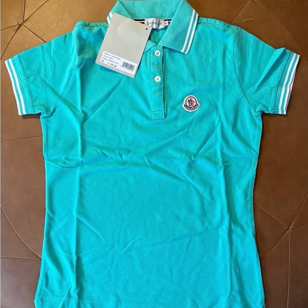 Moncler Aqua Polo Shirt